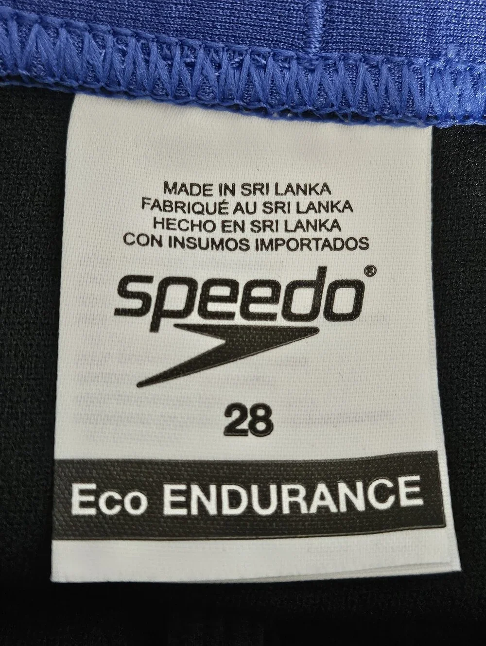 Speedo Eco Endurance Size 28 Boys Mens Swim Trunks with Elastic Drawstring Waist